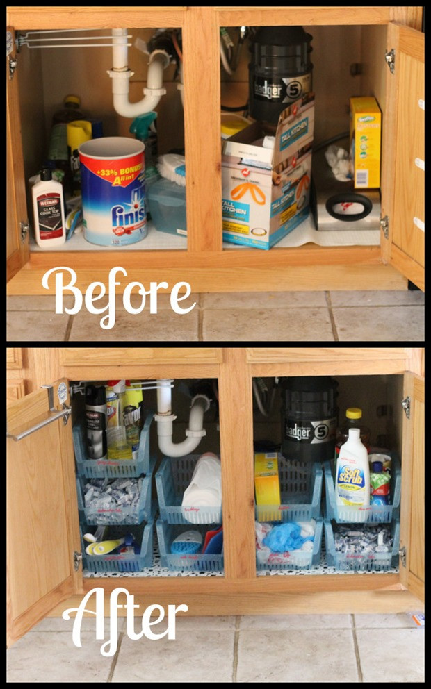 Under Cabinet Organizers Kitchen
 Under Sink Cabinet Organization I Heart Planners