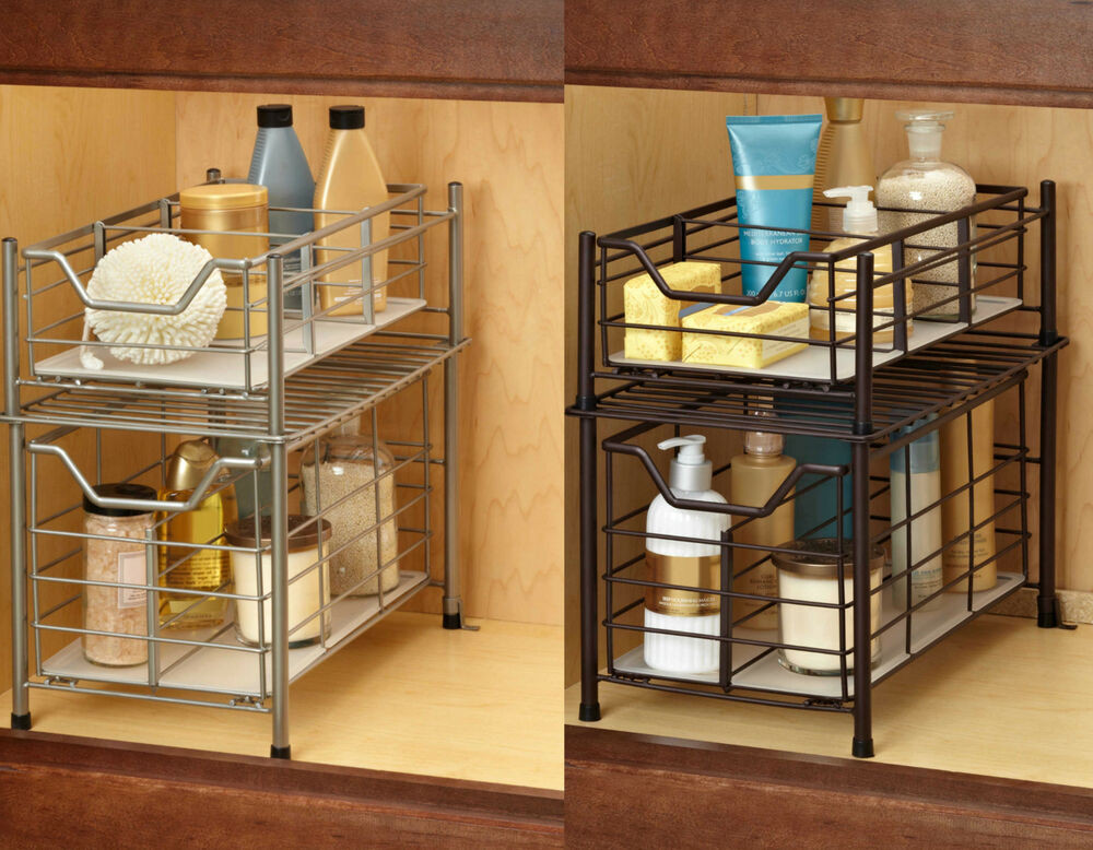 Under Cabinet Organizers Kitchen
 Deluxe Under the Sink Cabinet Drawer Storage Organizer