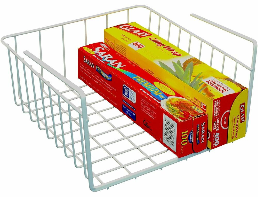 Under Cabinet Organizers Kitchen
 Under Shelf Basket Wrap Holder Rack Kitchen Cabinet Pantry