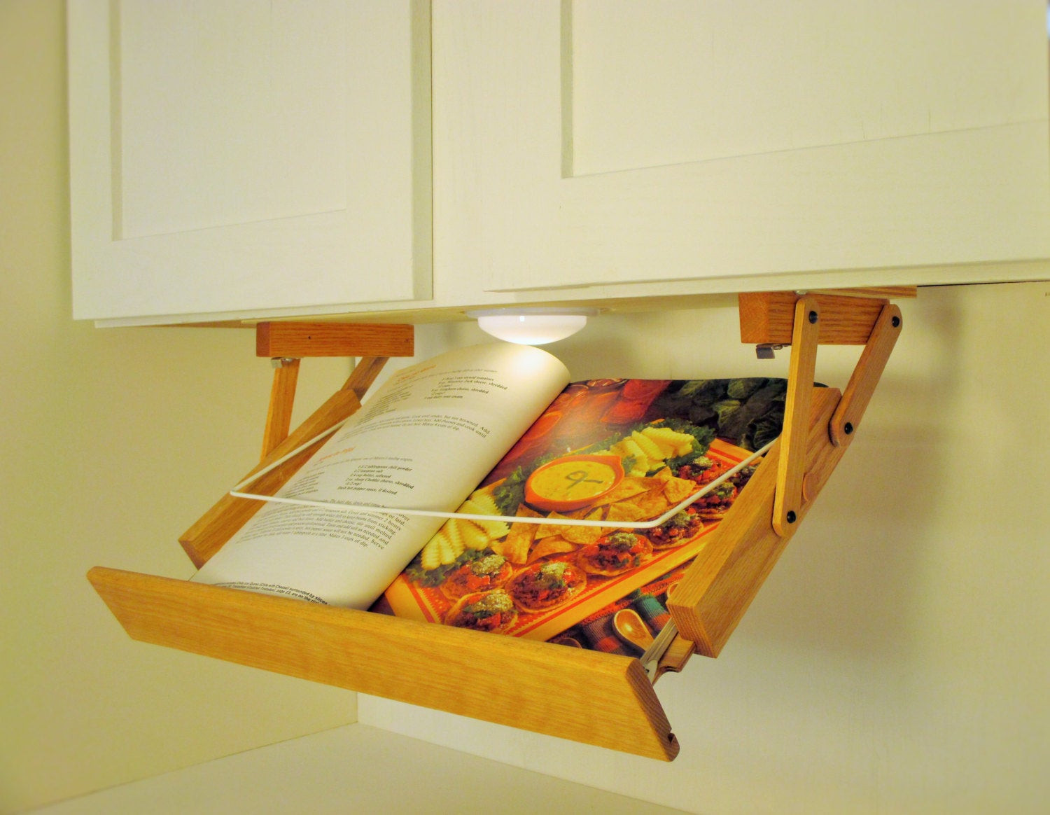 Under Cabinet Organizers Kitchen
 Under Cabinet Lighted Cookbook Holder Kitchen by