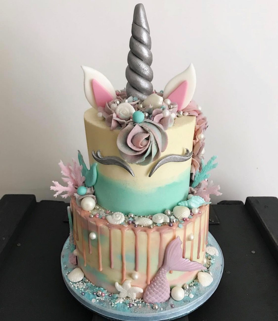 Unicorn And Mermaid Birthday Party Ideas
 Mermicorn Cake Mermaid Cake Unicorn Cake