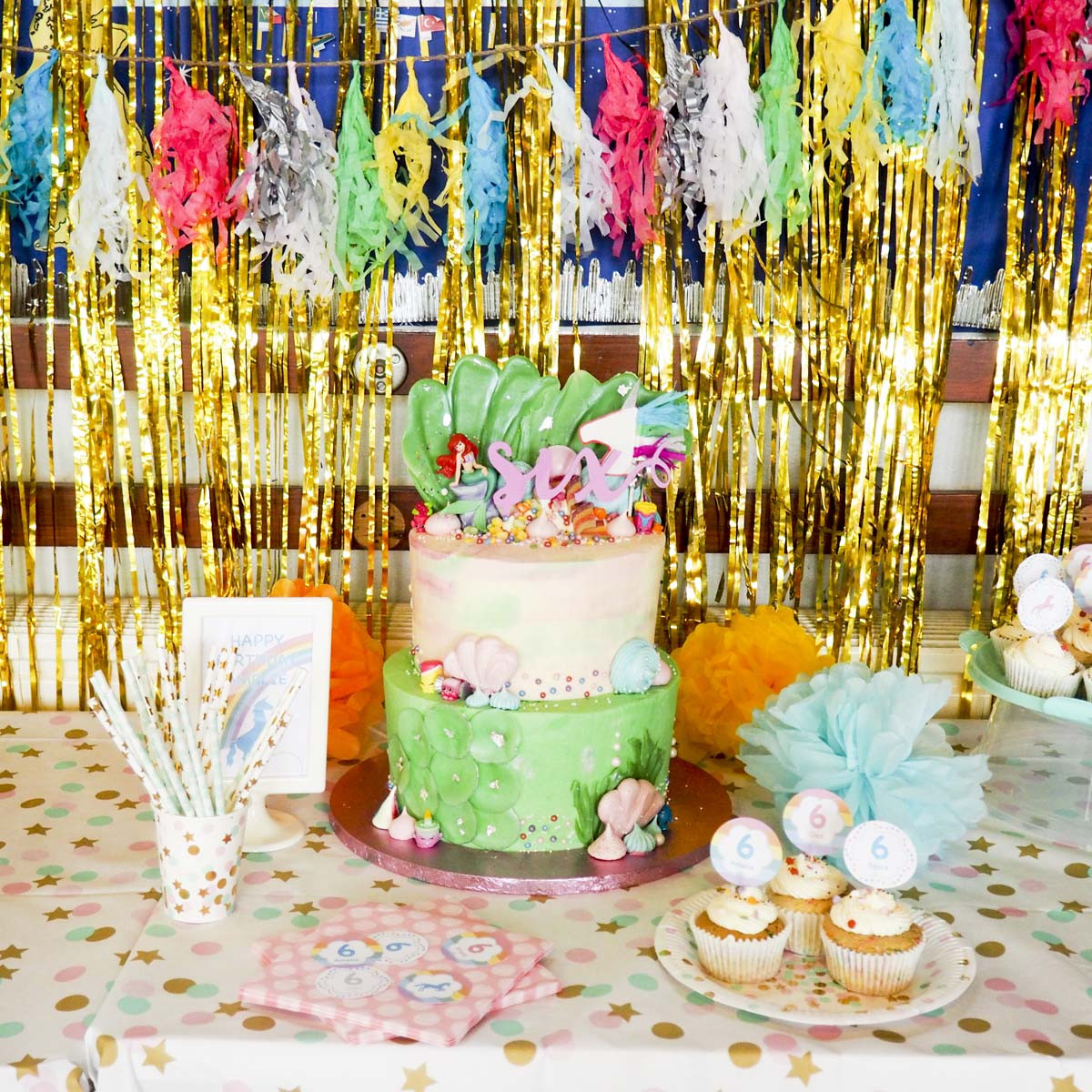 Unicorn And Mermaid Birthday Party Ideas
 Mermaids Unicorns and Rainbows The 6 Year Old s Birthday