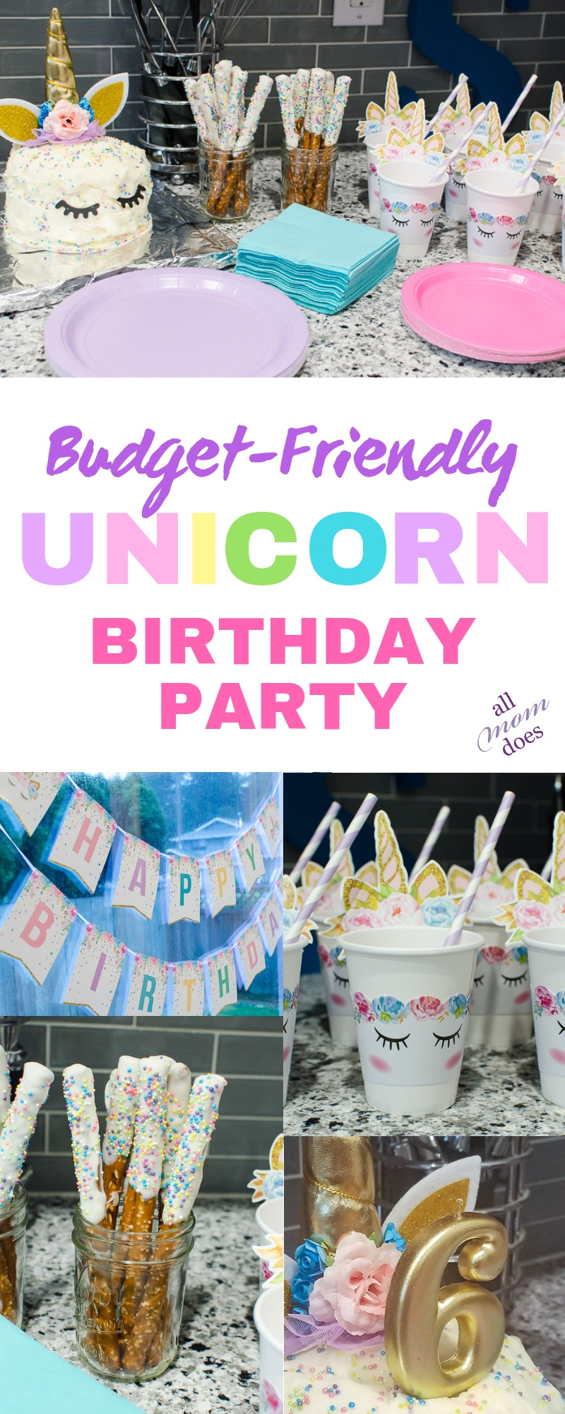 Unicorn Birthday Party Decorations Ideas
 Bud Friendly Unicorn Birthday Party