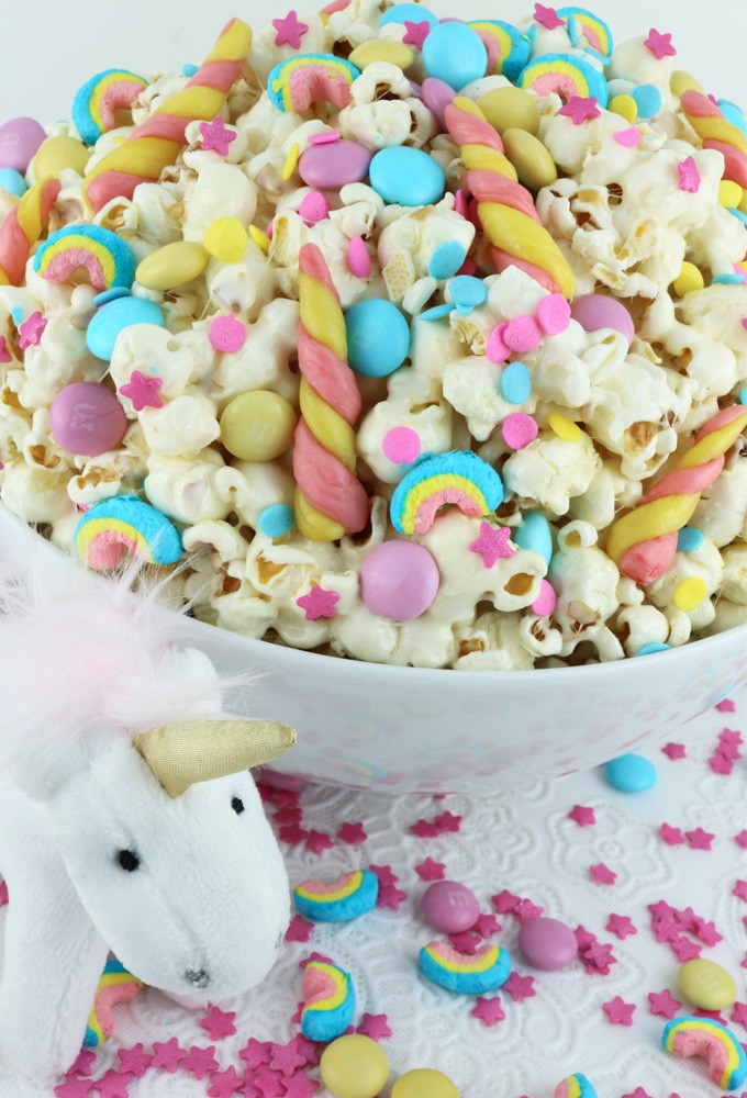 Unicorn Birthday Party Food Ideas Name
 Candyland Popcorn Party Ideas – Partymazing