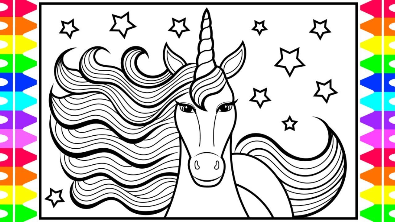 Unicorn Coloring Sheets For Kids
 How to Draw a Unicorn for Kids 🦄💜💛💖💚 Unicorn Drawing