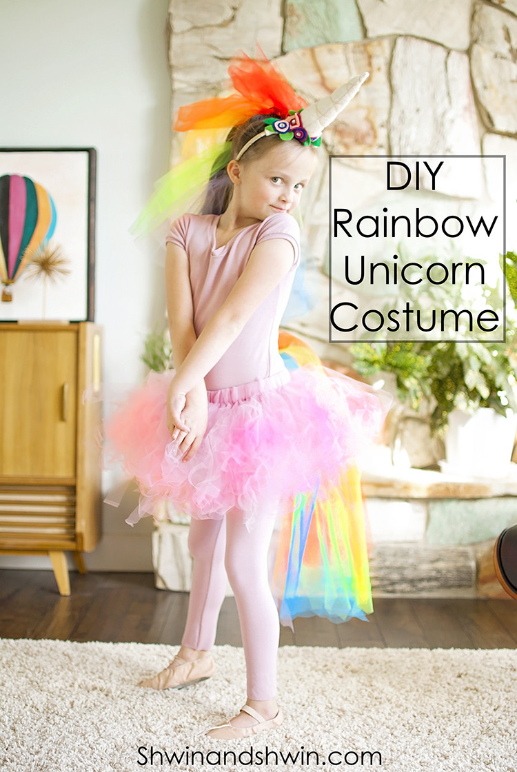 Unicorn Costume DIY
 DIY Rainbow Unicorn Costume Shwin and Shwin