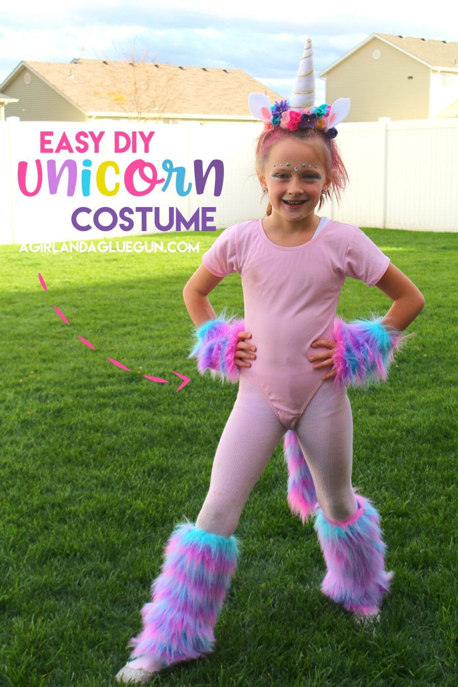 Unicorn Costume DIY
 Unicorn costume DIY A girl and a glue gun