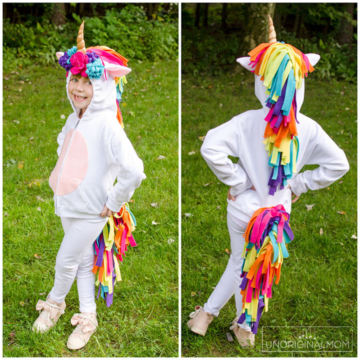 Unicorn Costume DIY
 DIY Unicorn Hoo Costume with Rainbow Tutu Tutorial