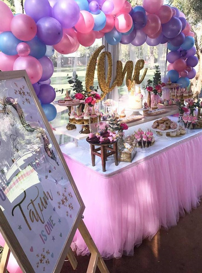 Unicorn Party Decorating Ideas
 Magical Unicorn First Birthday Party Birthday Party