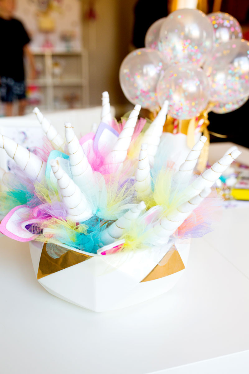 Unicorn Party Decoration Ideas
 Unicorn Birthday Party Decorations by Modern Moments