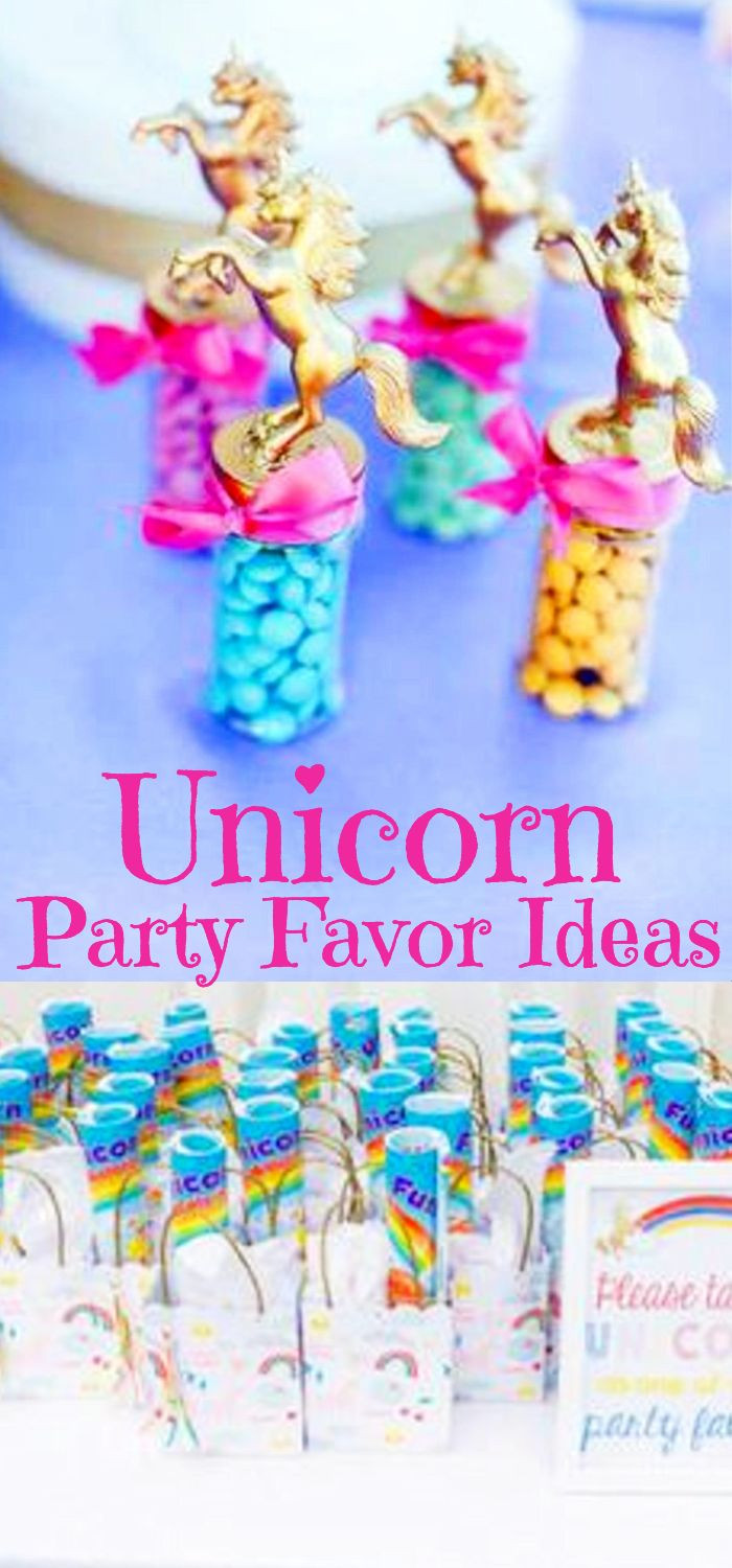 Unicorn Party Favor Ideas
 The 25 best Unicorn party bags ideas on Pinterest