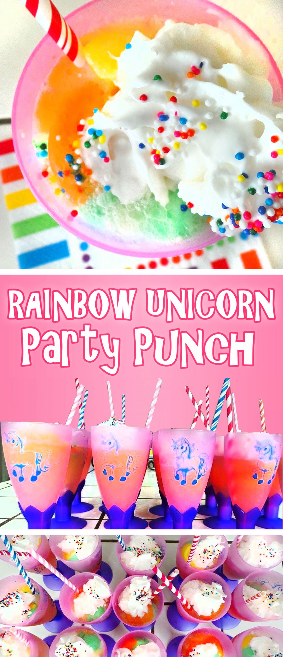 Unicorn Party Food Ideas Ponytails
 Rainbow Unicorn Party Punch
