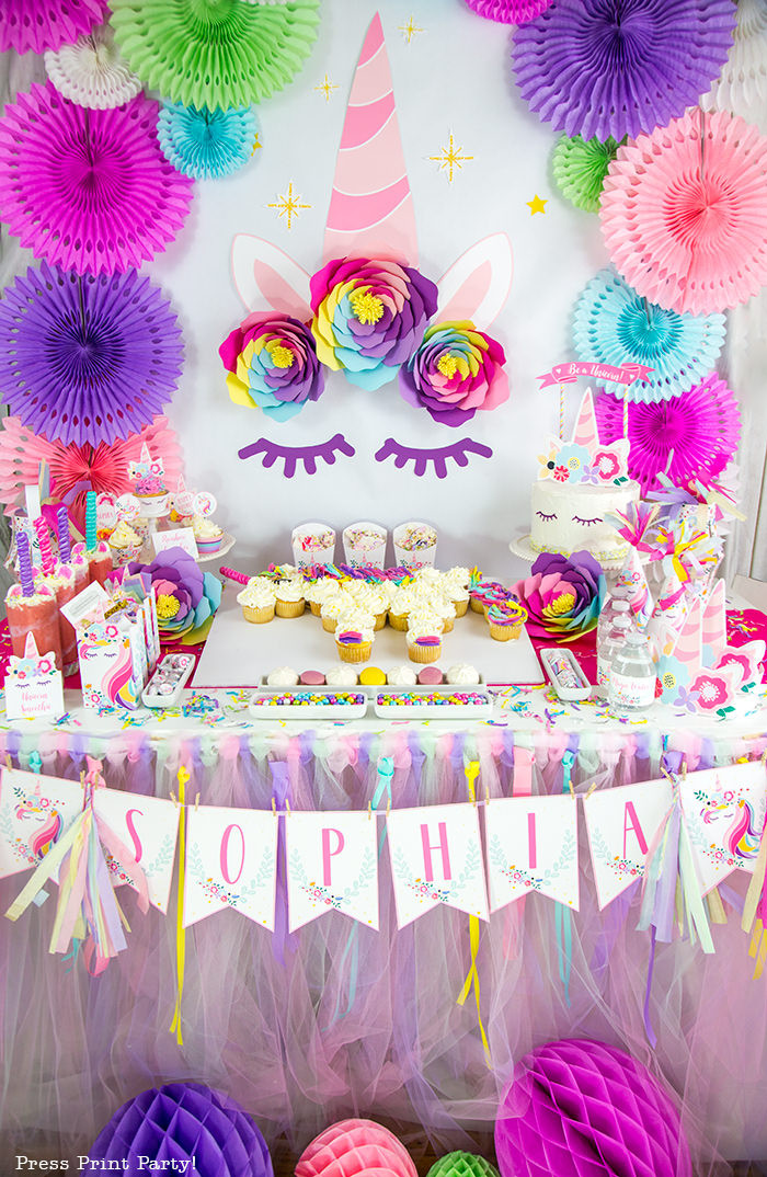 Unicorn Party Ideas Diy
 Truly Magical Unicorn Birthday Party Decorations DIY