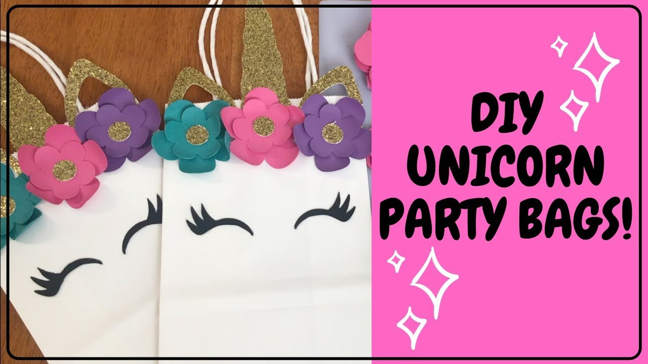 Unicorn Party Ideas Diy
 DIY Unicorn Party Bags DIY Unicorn Party Decor