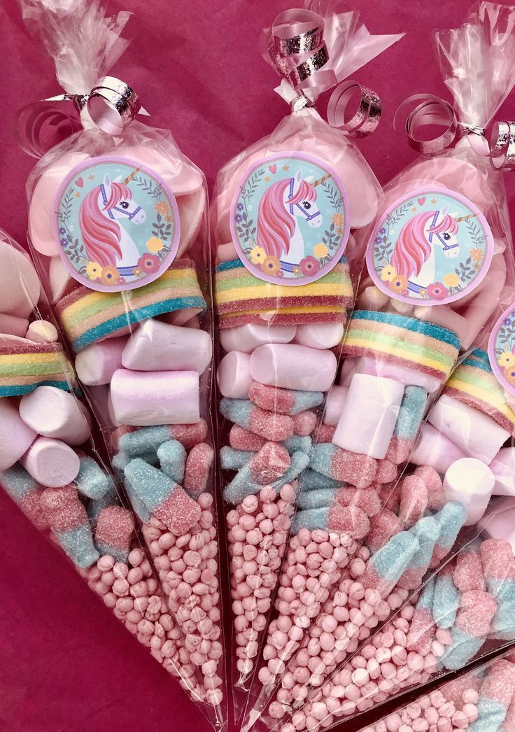 Unicorn Theme Tea Party Food Ideas For Girls
 Unicorn Party goo bag What a great idea for the next