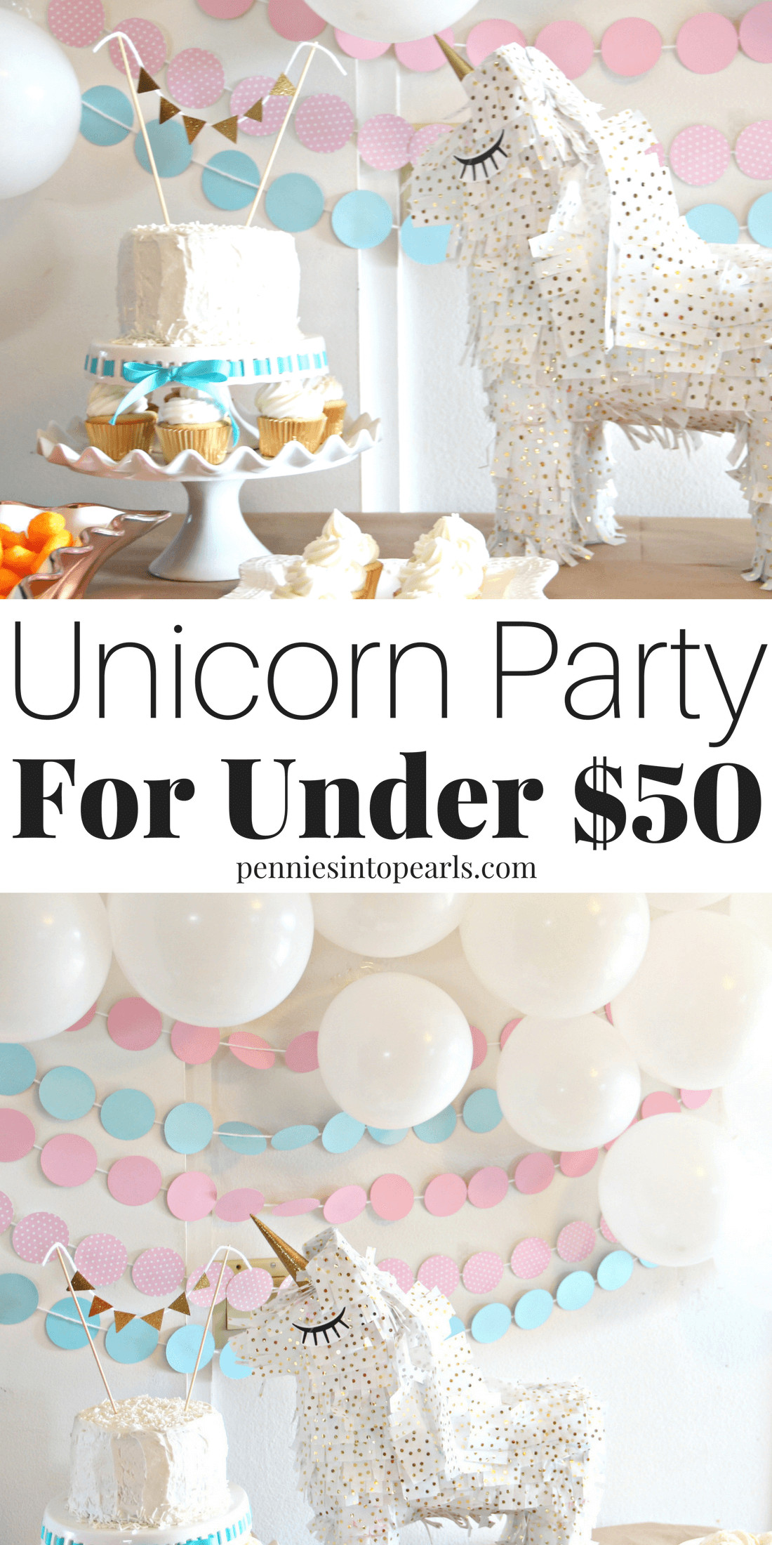 Unicorn Theme Tea Party Food Ideas For Girls
 Unicorn Birthday Party Ideas on a Bud for Under $50