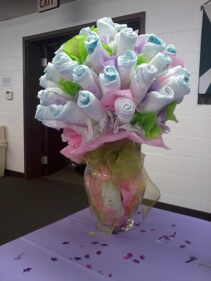 Unique Baby Shower Gift Ideas Pinterest
 such a cool babyshower t idea diaper vase