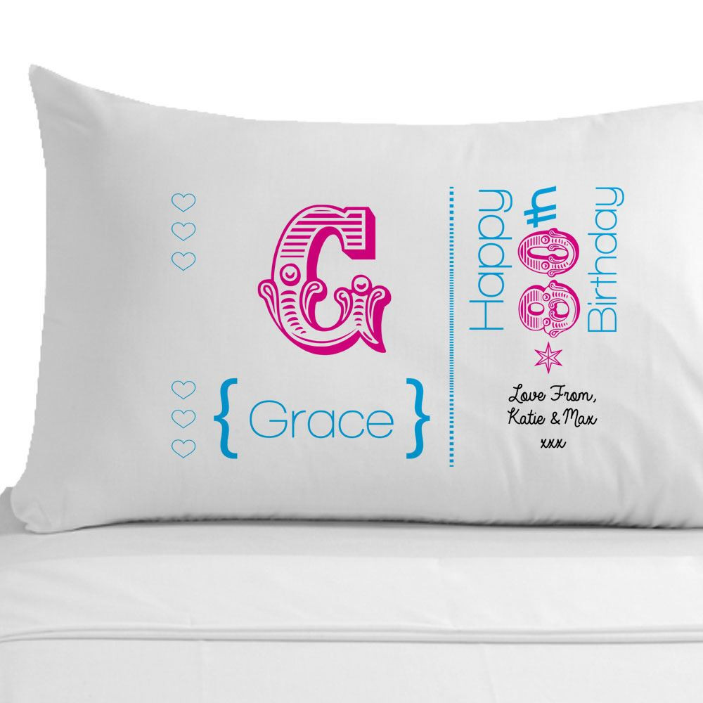 Unique Birthday Gifts For Women
 Womens Personalised 60th birthday pillowcase Unique 60th