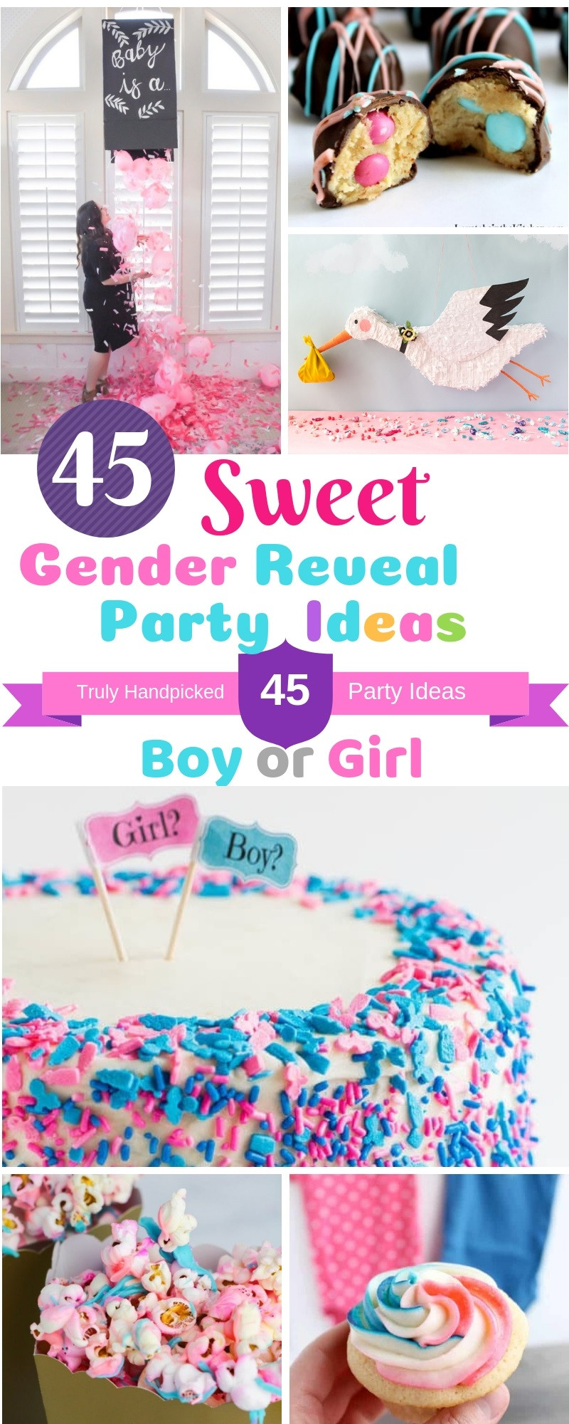 Unique Gender Reveal Party Ideas
 45 DIY Gender Reveal Party Ideas Creative and Sweet Ideas