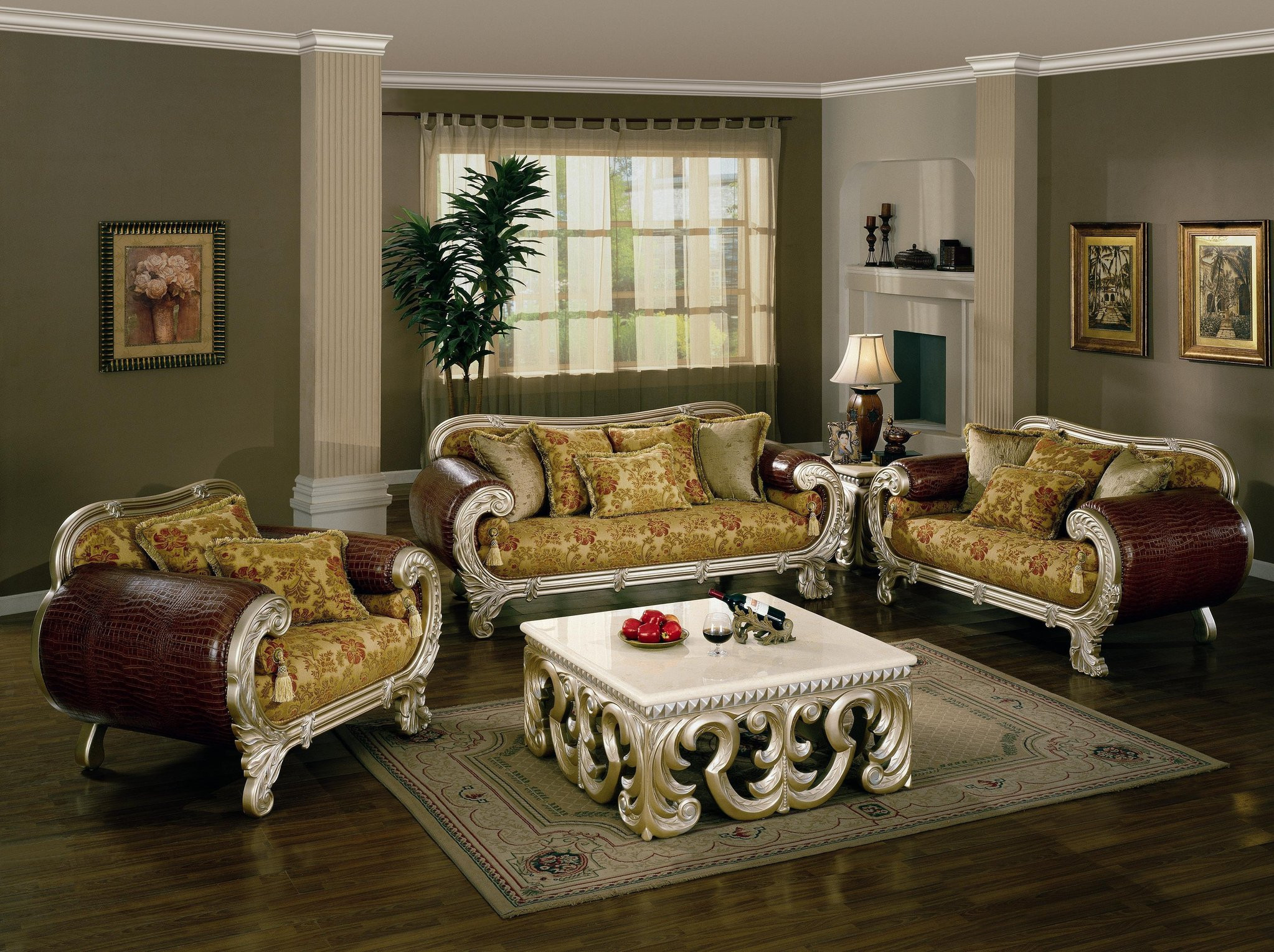 Unique Living Room Chairs
 Unique Living Room Set Transitional Sofa Group with Gold