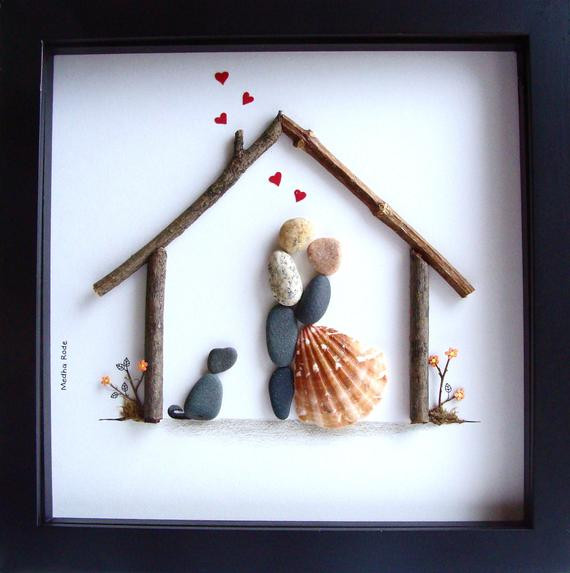 Unique Wedding Gift Ideas For Couples
 Unique WEDDING Gift Customized Wedding Gift Pebble Art Unique