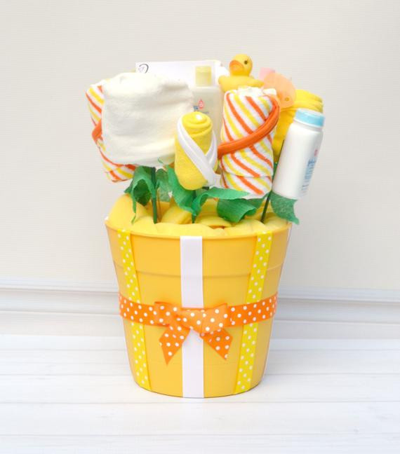 Unisex Gift Baskets Ideas
 Baby Gifts Neutral Baby Bath Gift Basket Gender Reveal
