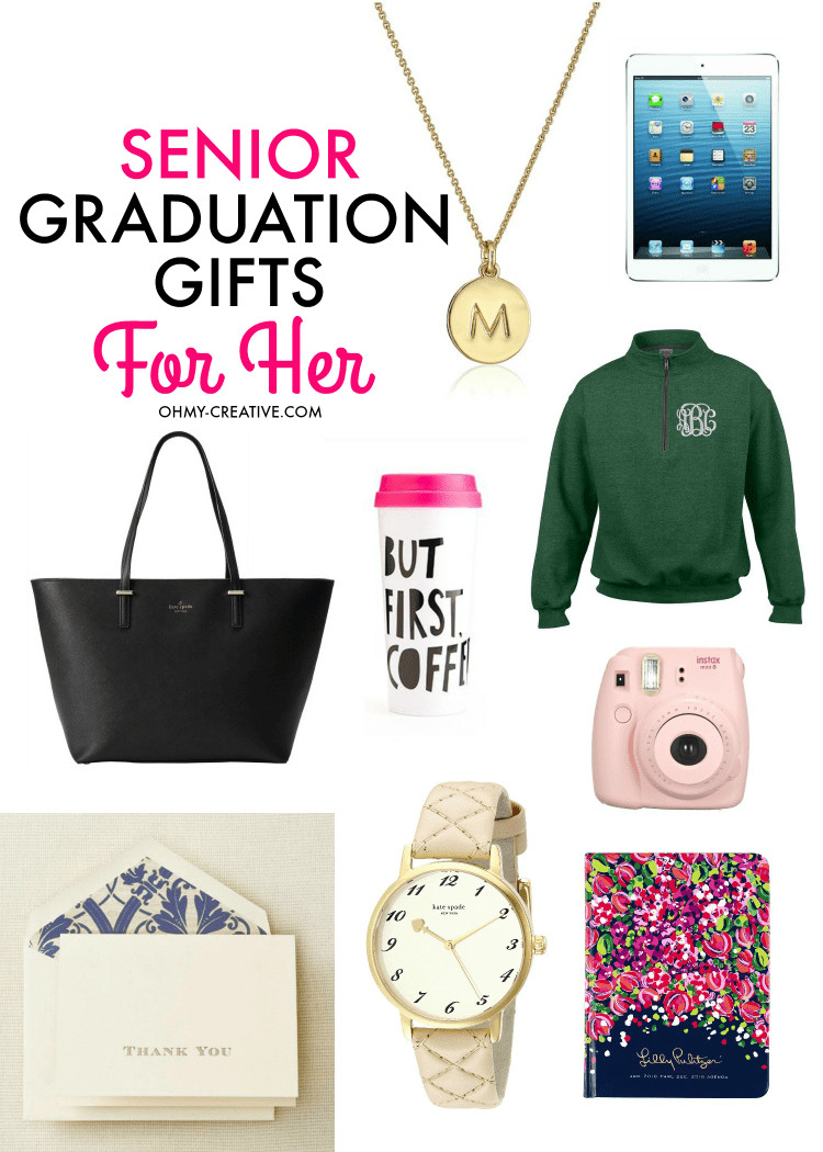 University Graduation Gift Ideas For Her
 Senior Graduation Gifts for Her Oh My Creative