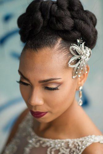 Updo Hairstyles For Weddings Black Hair
 42 Black Women Wedding Hairstyles That Full Style