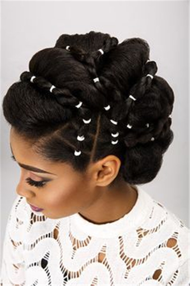 Updo Hairstyles For Weddings Black Hair
 20 Wedding Updo Hairstyles for Black Brides Page 2