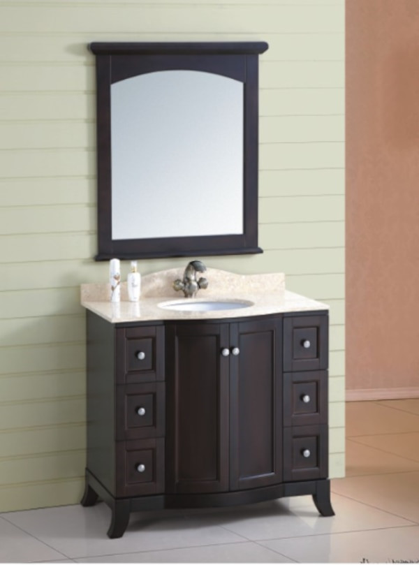 Used Bathroom Vanity
 Used Solid Wood Bathroom Full Set vanity for sale in