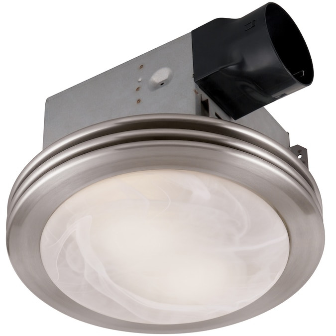 Utilitech Bathroom Fan With Light
 Utilitech 2 Sone 80 CFM Brushed Nickel Bathroom Fan with