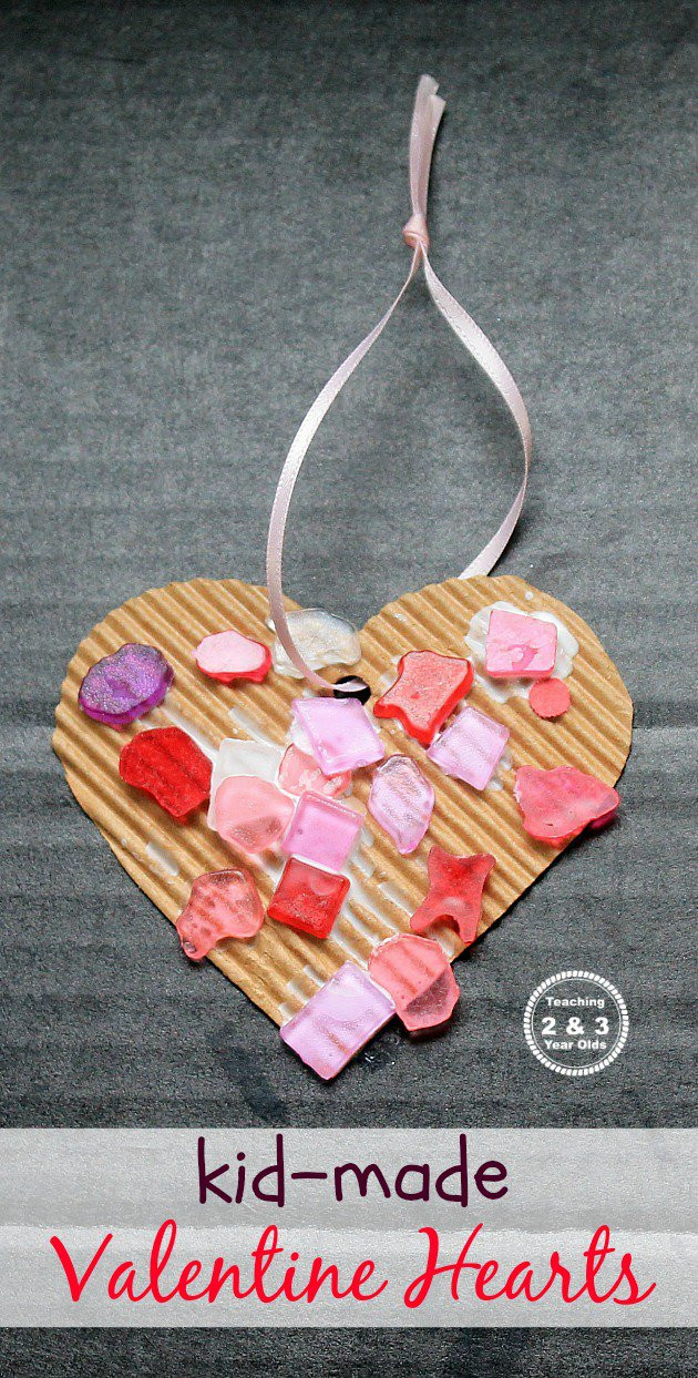 Valentine Art And Crafts For Preschool
 Colorful Cardboard Valentine s Craft for Preschoolers