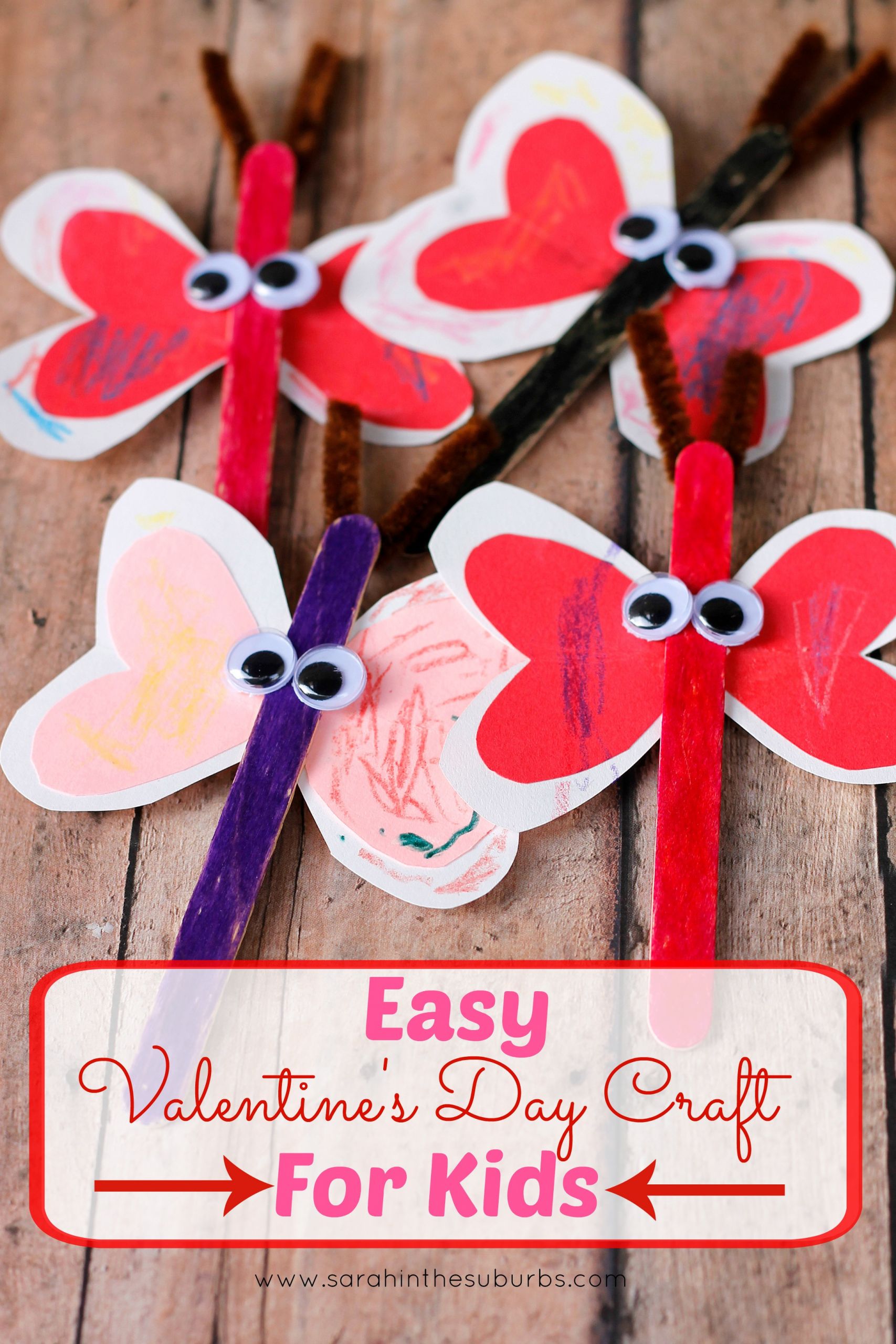 Valentine Children Crafts
 Easy Valentine s Day Craft for Kids Sarah in the Suburbs
