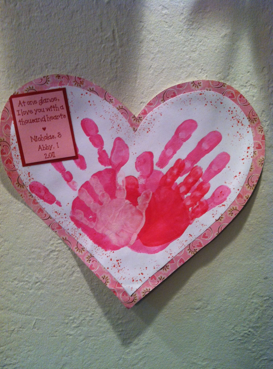Valentine Craft Idea For Preschool
 Valentine’s Day Handprint Crafts