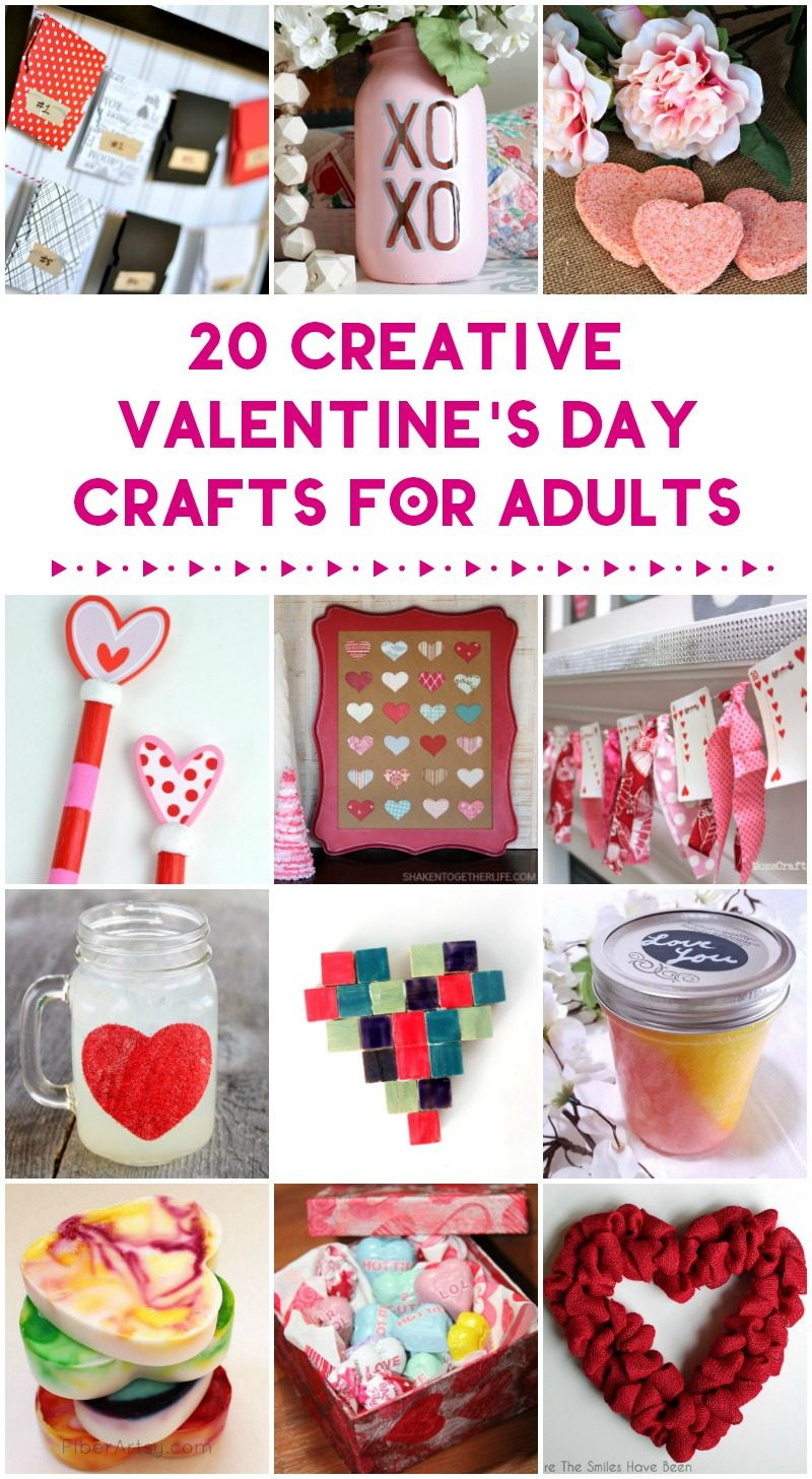 Valentine Craft Ideas For Adults
 20 Valentine s Day Crafts & Handmade Gifts for YOU to Make