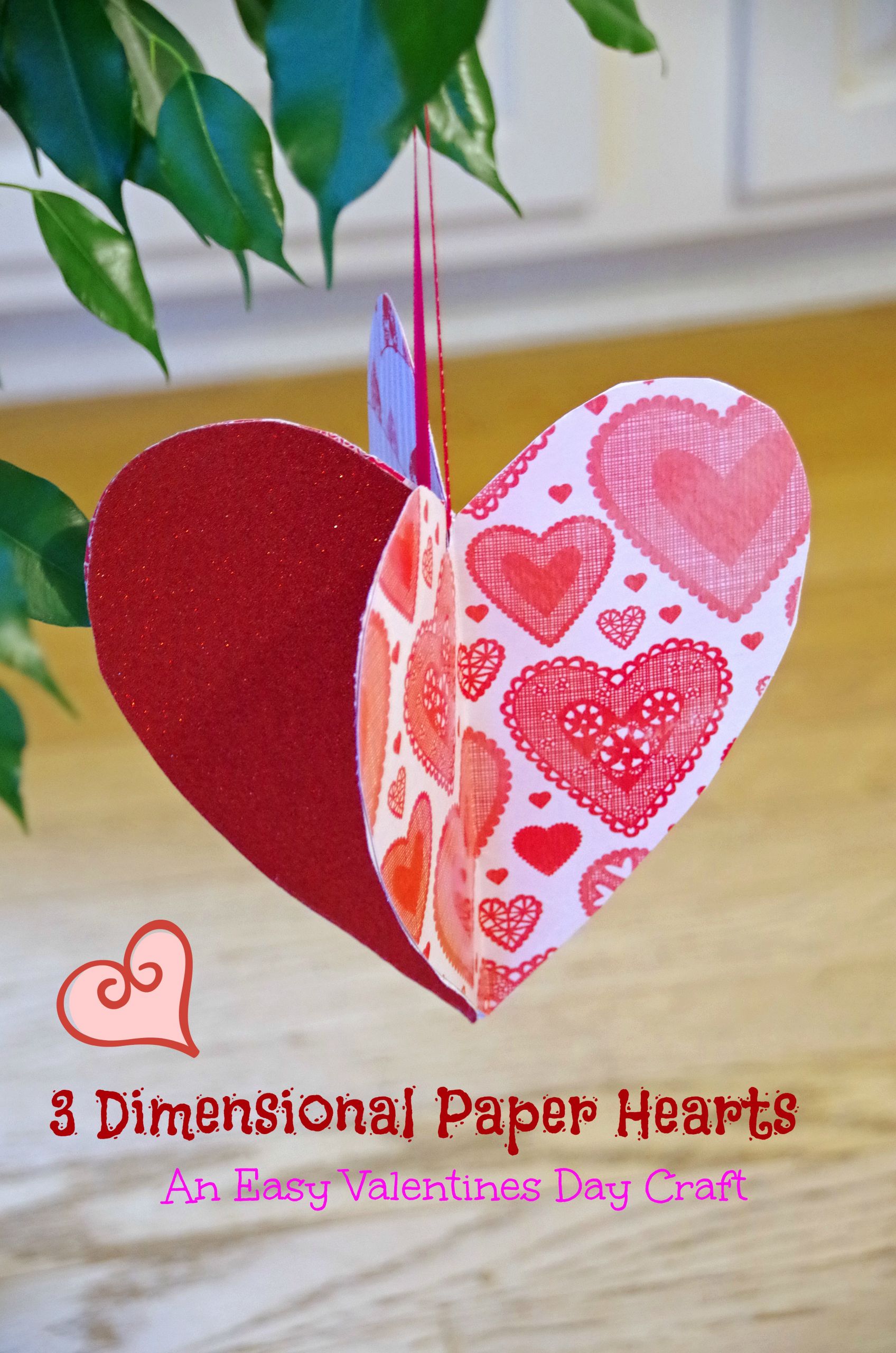 Valentine Craft Ideas For Toddlers
 Easy Valentines Day Craft Idea Make 3D Paper Hearts