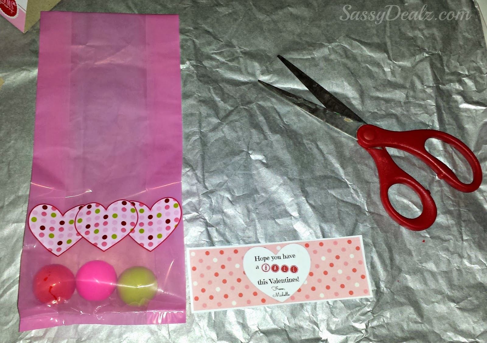 Valentine Day Gift Bags Ideas
 DIY Valentine s Day Bouncy Ball Gift Bag Idea Crafty Morning