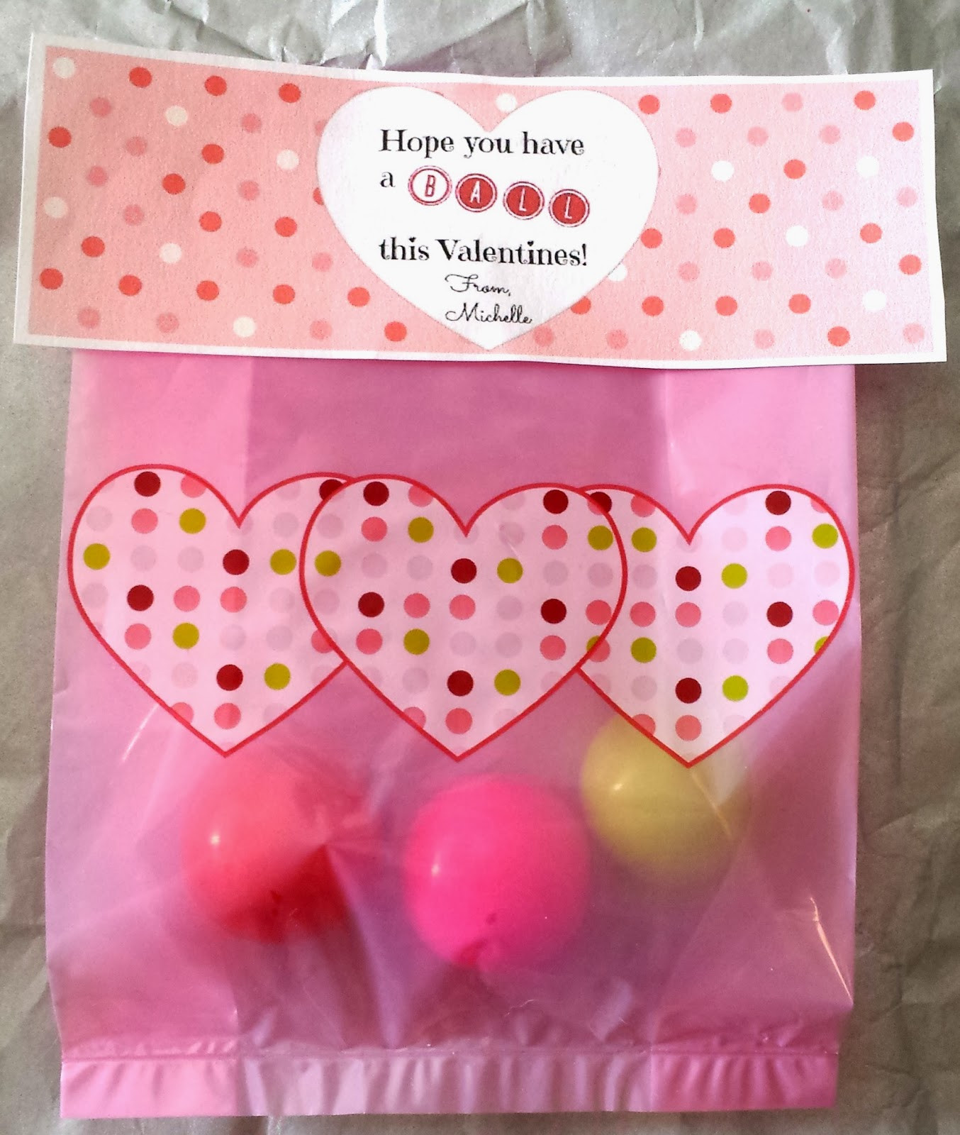 Valentine Day Gift Bags Ideas
 DIY Valentine s Day Bouncy Ball Gift Bag Idea Crafty Morning