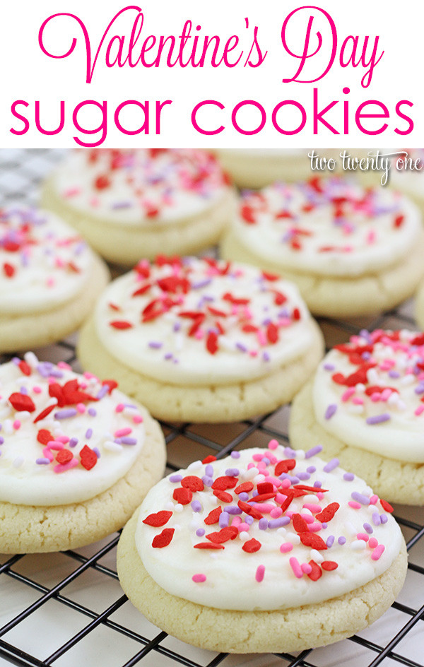 Valentine Day Sugar Cookies
 Valentine s Day Sugar Cookies Two Twenty e