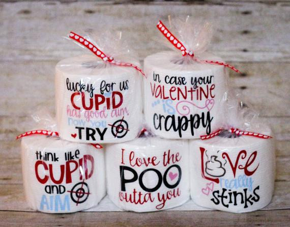 Valentine Gag Gift Ideas
 Valentine s Day Toilet Paper Gag Gift Funny Valentines