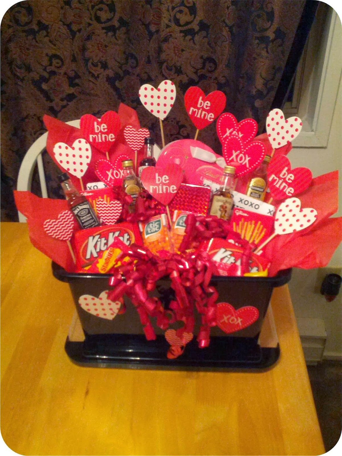 Valentine Gift Baskets Ideas
 Trial By Oven Valentine s Day Gift Basket for Him
