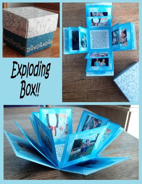 Valentine Gift Ideas For 16 Year Old Boyfriend
 Lovely exploding photo box als Geschenke Karton evtl
