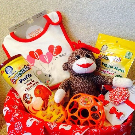 Valentine Gift Ideas For Baby
 Awe This precious little Valentines basket was for a 1