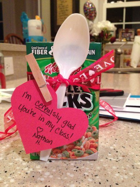 Valentine Gift Ideas For College Daughter
 Mini Cereal Box Valentine for Joel s class A little