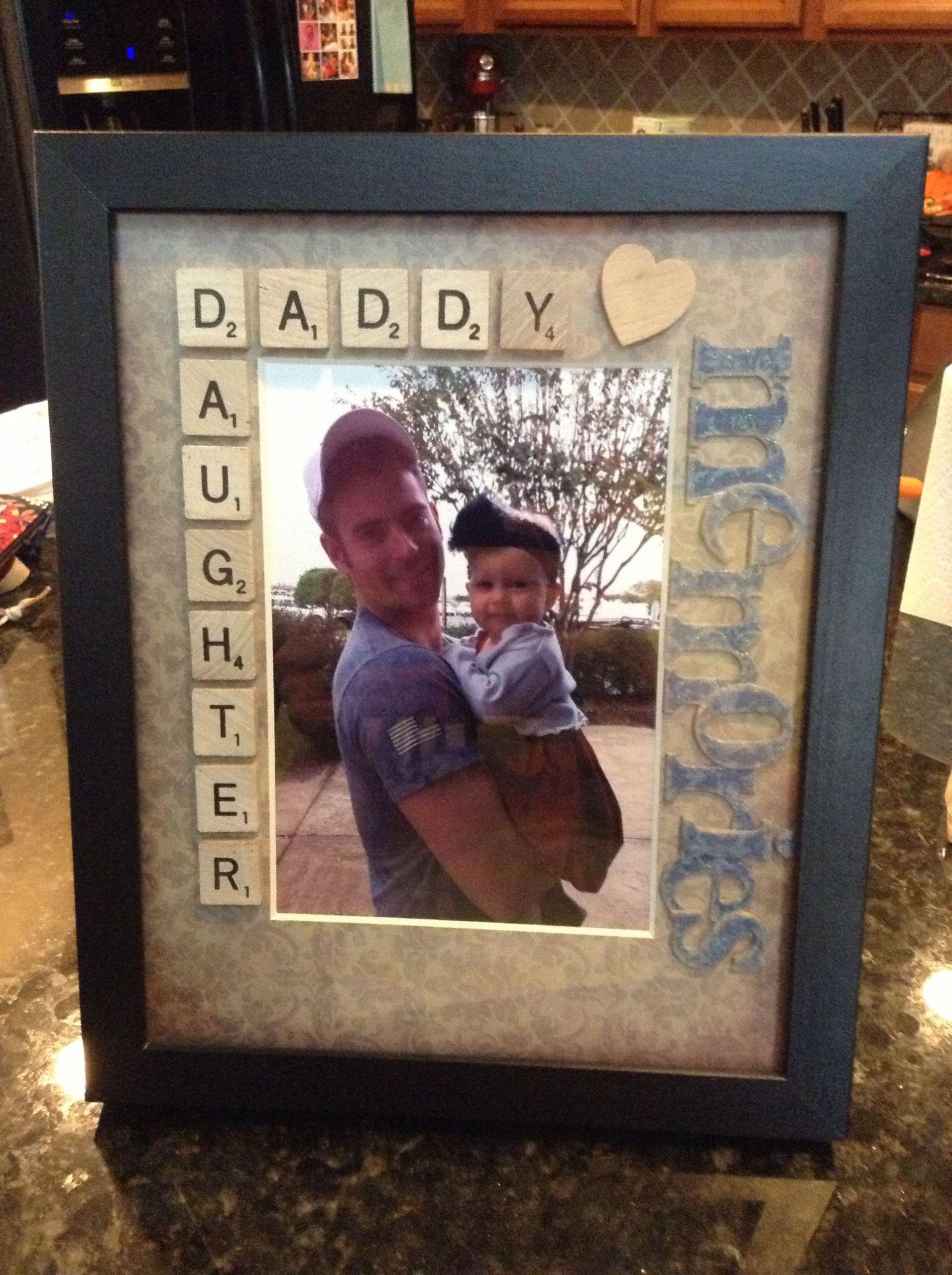Valentine Gift Ideas For Daughters
 daddy daughter scrabble tiles picture frame
