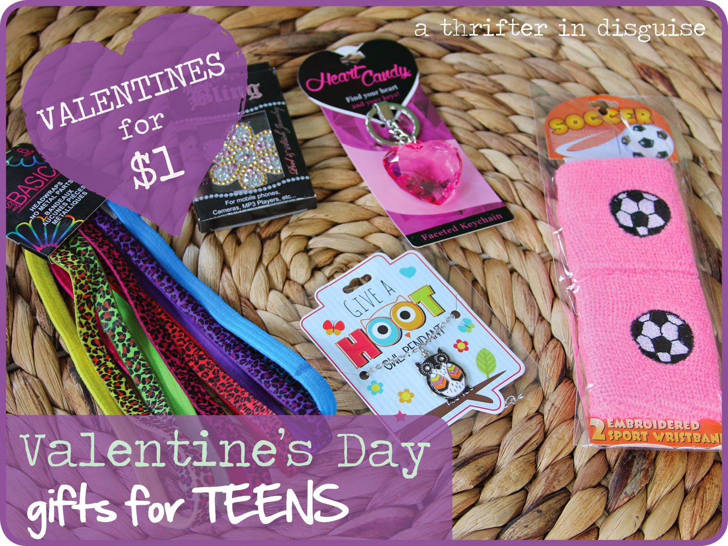 Valentine Gift Ideas For Girls
 A Thrifter in Disguise More $1 Valentine s Day Gifts