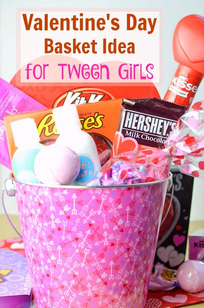 Valentine Gift Ideas For Girls
 Valentine’s Day Spa Basket Idea for Tween Girls