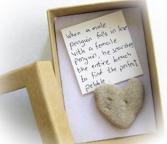 Valentine Gift Ideas For Her Uk
 Unique Valentine s Card For Her a heart shaped rock in a