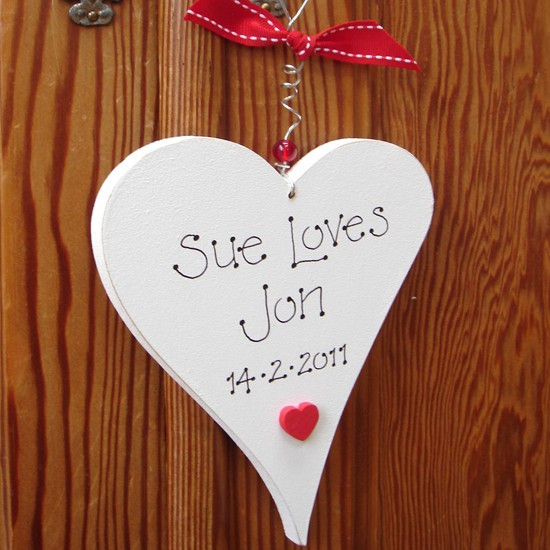 Valentine Gift Ideas For Her Uk
 Personalised Valentine Heart from Notonthehighstreet