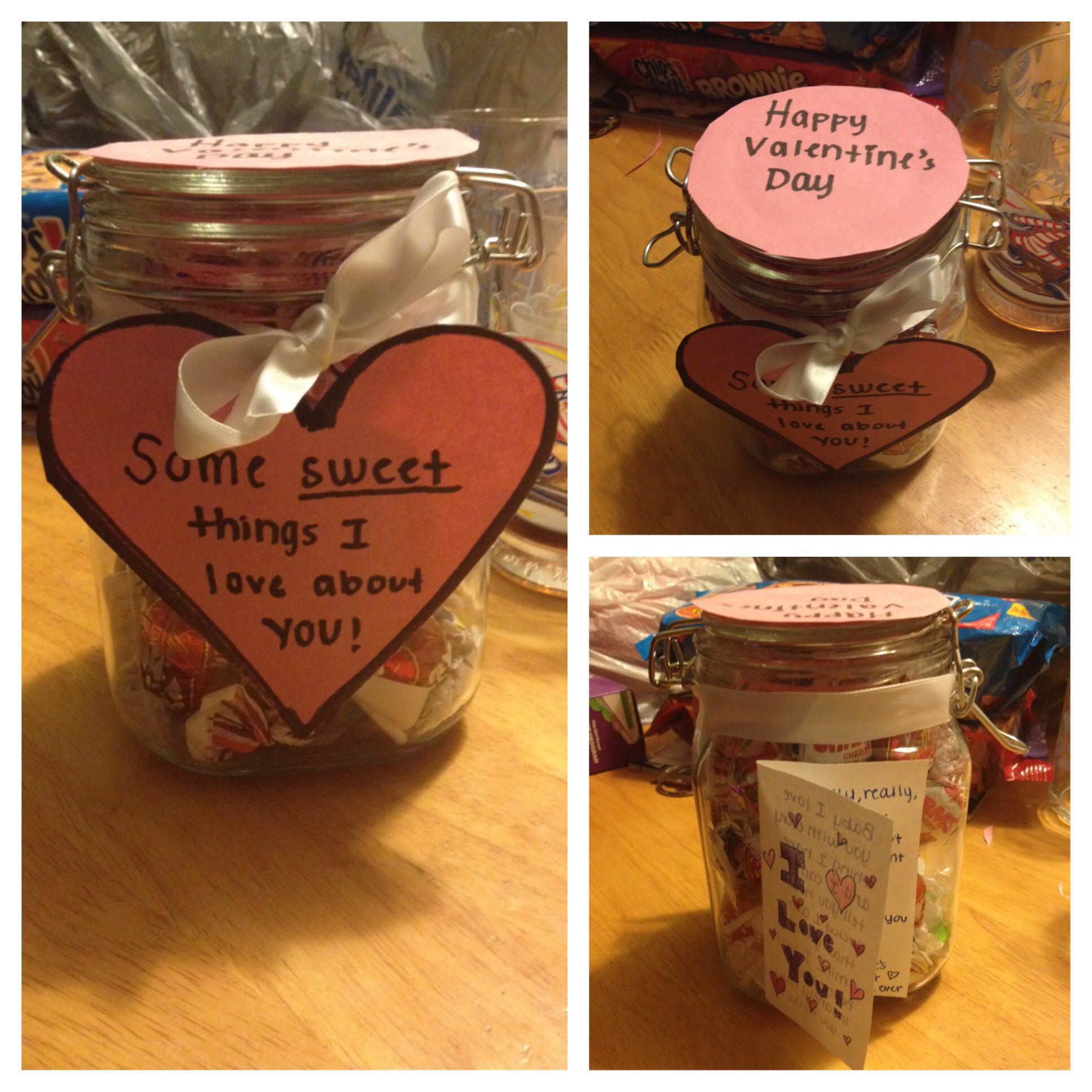 Valentine Gift Ideas For High School Girlfriend
 Get his favorite can s and on each put one thing you